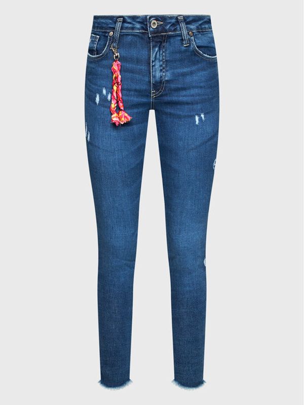 Please Please Дънки P0Z4YR7W5U Тъмносин Skinny Fit