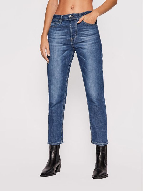 Please Please Дънки P66MBQ2PUV Тъмносин Mom Fit