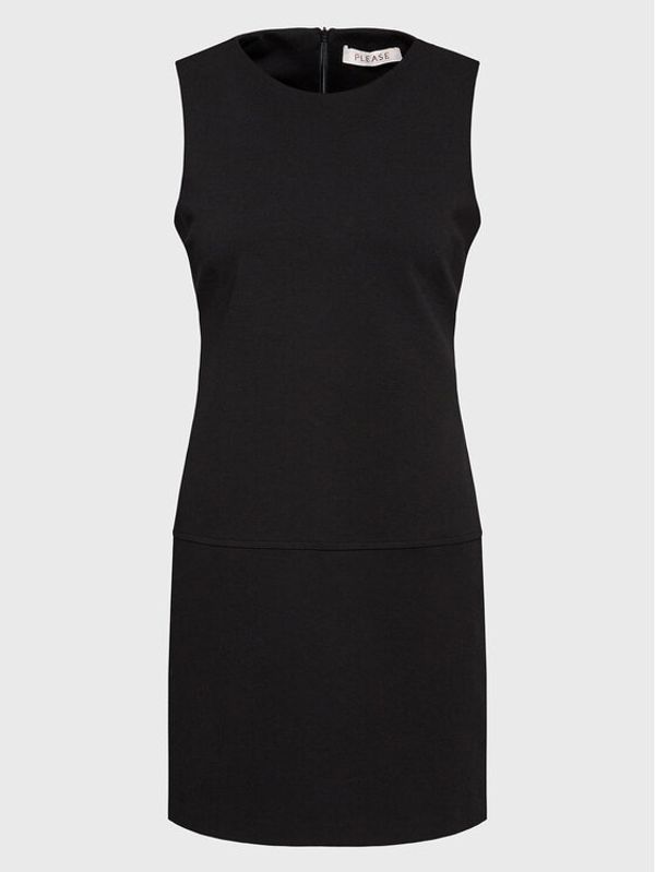 Please Please Ежедневна рокля A493MDUCHE Черен Regular Fit