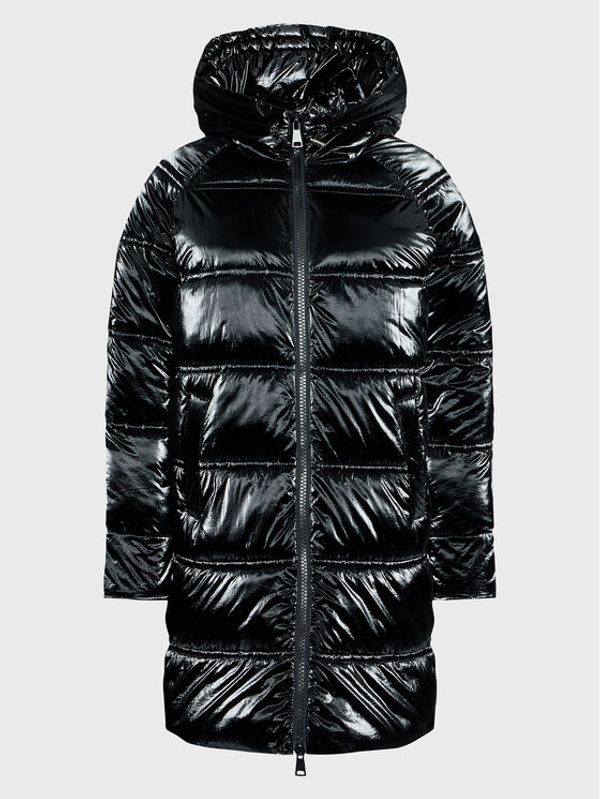 Please Please Пухено яке I64040129D Черен Regular Fit