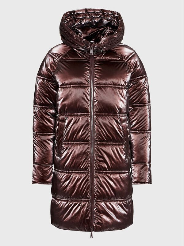 Please Please Пухено яке I64040129D Кафяв Regular Fit