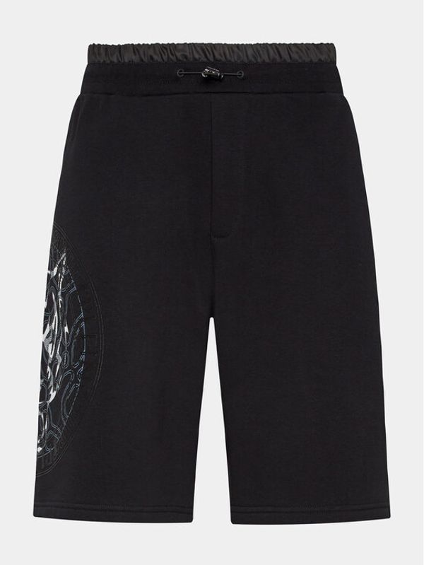 Plein Sport Plein Sport Спортни шорти Tiger PACC MJT2131 SJO001N Черен Regular Fit