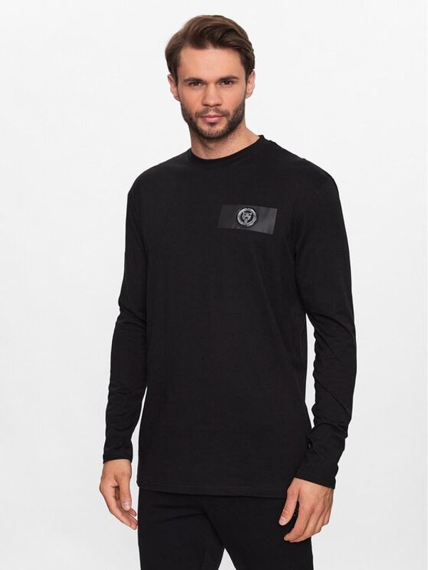 Plein Sport Plein Sport Тениска с дълъг ръкав Tiger SACC MTK6052 SJY001N Черен Regular Fit