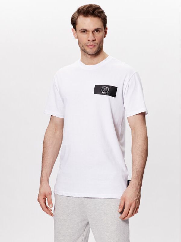 Plein Sport Plein Sport Тишърт SACC MTK6027 SJY001N Бял Regular Fit