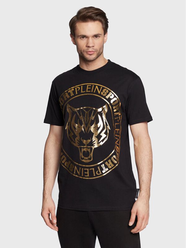 Plein Sport Plein Sport Тишърт Tiger FABC MTK5733 PJY002N Черен Regular Fit