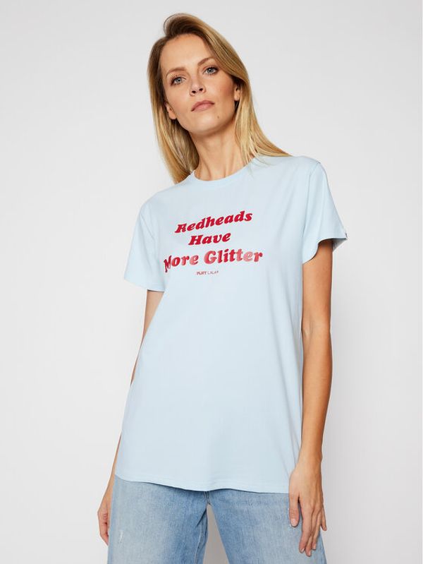 PLNY LALA PLNY LALA Тишърт Redheads PL-KO-CL-00202 Син Classic Fit