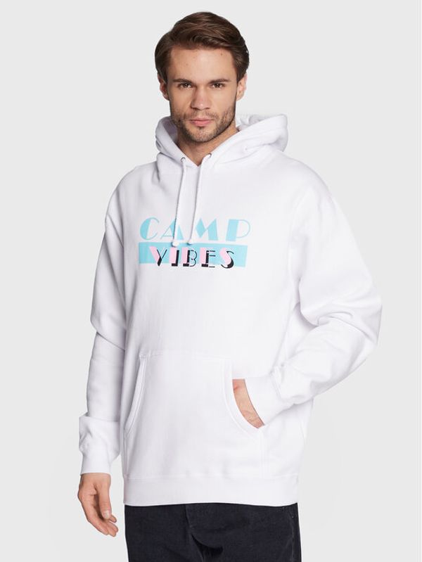 Poler Poler Суитшърт Vices 223APM2604 Бял Classic Fit