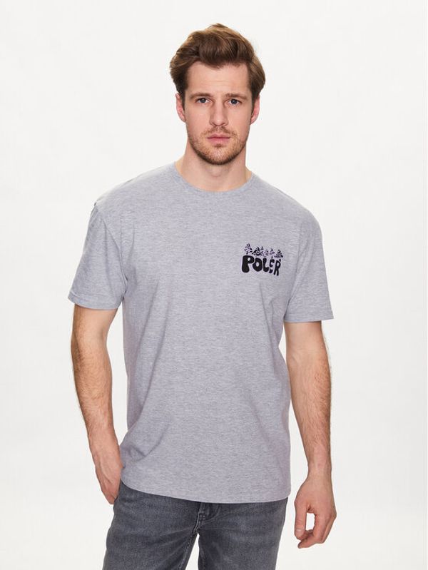 Poler Poler Тишърт 231APM2006 Сив Regular Fit