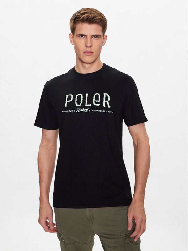 Poler Poler Тишърт 231APM2010 Черен Regular Fit