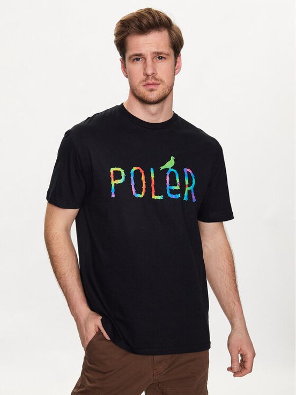 Poler Poler Тишърт 231CLM2002 Черен Regular Fit