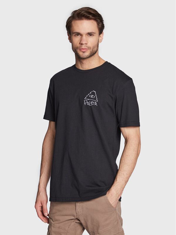 Poler Poler Тишърт Scribble 223APM2002 Черен Classic Fit