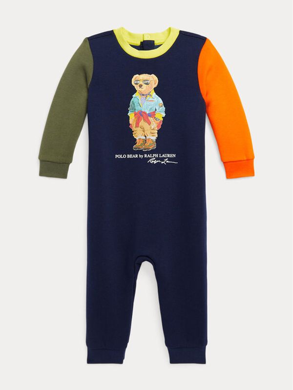 Polo Ralph Lauren Polo Ralph Lauren Бебешки гащеризон със стъпала 320883590002 Тъмносин Regular Fit