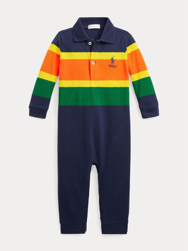 Polo Ralph Lauren Polo Ralph Lauren Бебешки гащеризон със стъпала 320891888001 Тъмносин Regular Fit