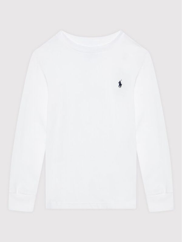 Polo Ralph Lauren Polo Ralph Lauren Блуза Ls Cn 322843804004 Бял Regular Fit