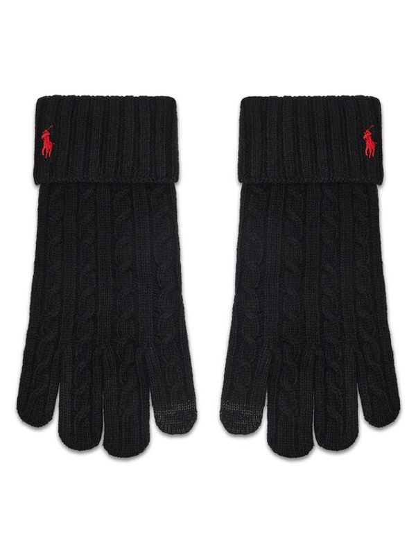 Polo Ralph Lauren Polo Ralph Lauren Дамски ръкавици 449891268001 Черен