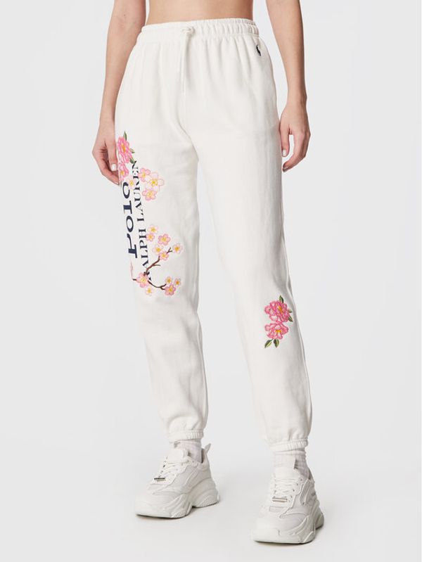 Polo Ralph Lauren Polo Ralph Lauren Долнище анцуг 211892537001 Бял Regular Fit