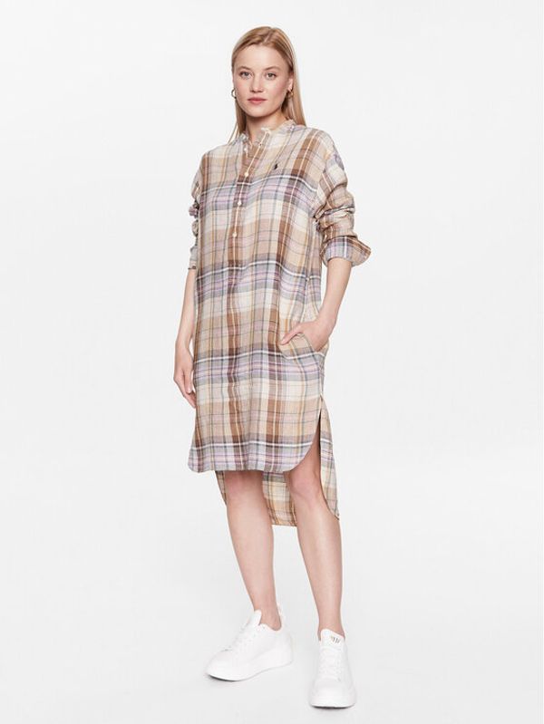 Polo Ralph Lauren Polo Ralph Lauren Ежедневна рокля 211906127001 Кафяв Regular Fit