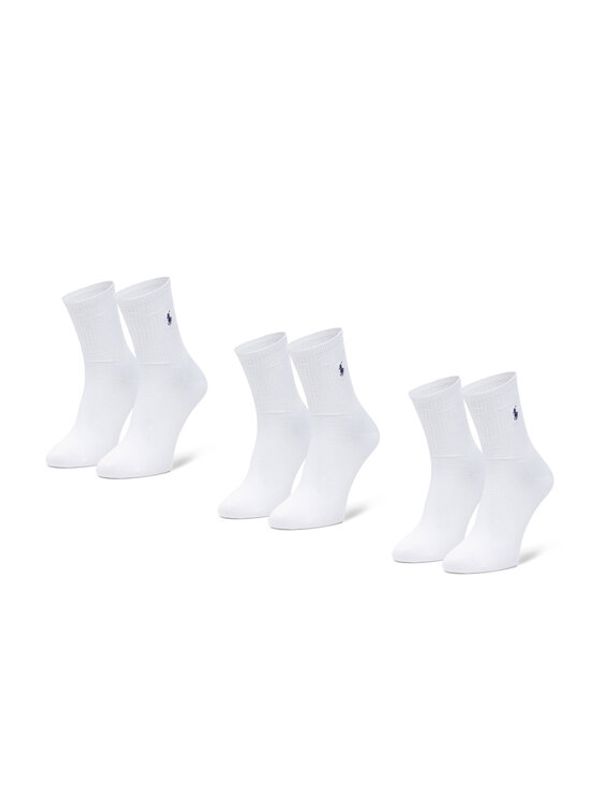 Polo Ralph Lauren Polo Ralph Lauren Комплект 3 чифта дълги чорапи дамски 455767743002 Бял