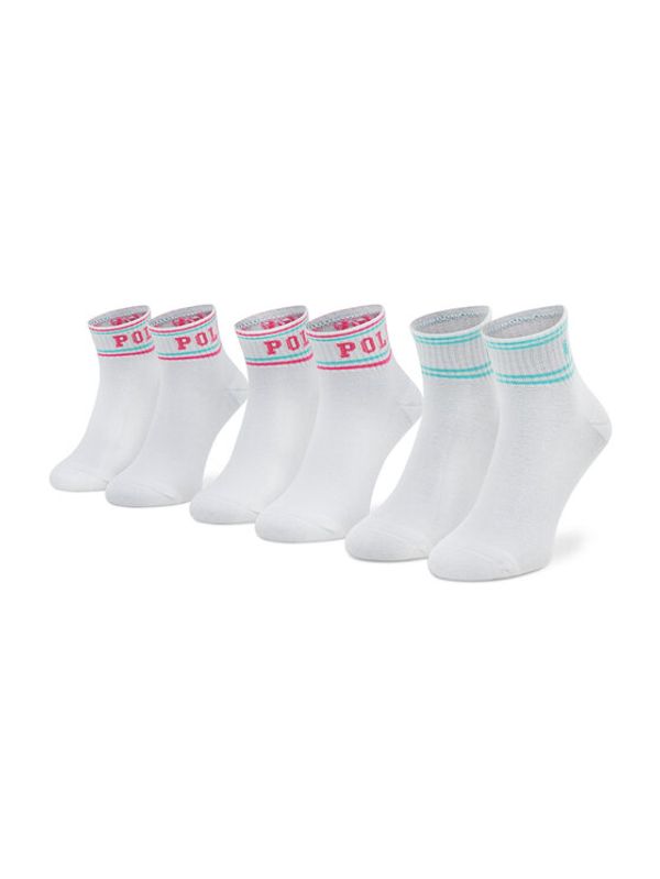 Polo Ralph Lauren Polo Ralph Lauren Комплект 3 чифта дълги чорапи дамски 455873517002 Бял