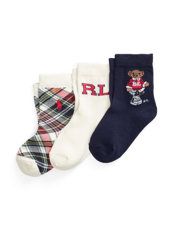 Polo Ralph Lauren Polo Ralph Lauren Комплект 3 чифта дълги чорапи детски 446896765001 Цветен