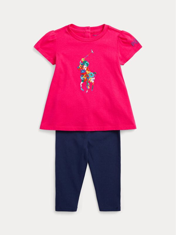 Polo Ralph Lauren Polo Ralph Lauren Комплект тишърт и клин 310909910001 Розов Regular Fit