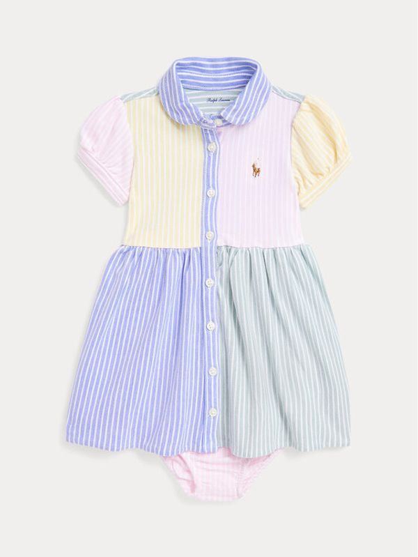 Polo Ralph Lauren Polo Ralph Lauren Лятна рокля 310900323001 Син Regular Fit