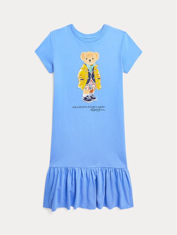 Polo Ralph Lauren Polo Ralph Lauren Лятна рокля 313901146001 Син Regular Fit