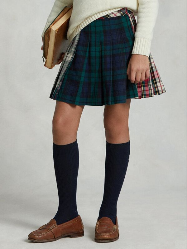 Polo Ralph Lauren Polo Ralph Lauren Плисирана пола 313880088 Зелен Regular Fit