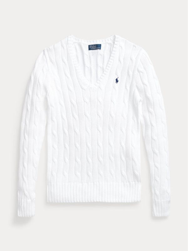 Polo Ralph Lauren Polo Ralph Lauren Пуловер 211891641001 Бял Regular Fit