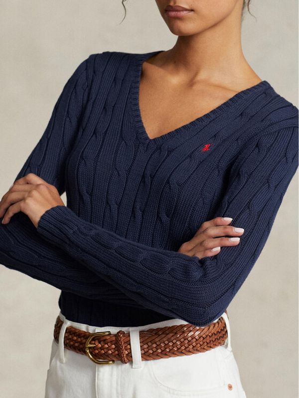 Polo Ralph Lauren Polo Ralph Lauren Пуловер 211891641002 Син Regular Fit