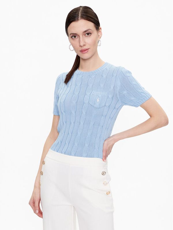 Polo Ralph Lauren Polo Ralph Lauren Пуловер 211895379002 Син Slim Fit