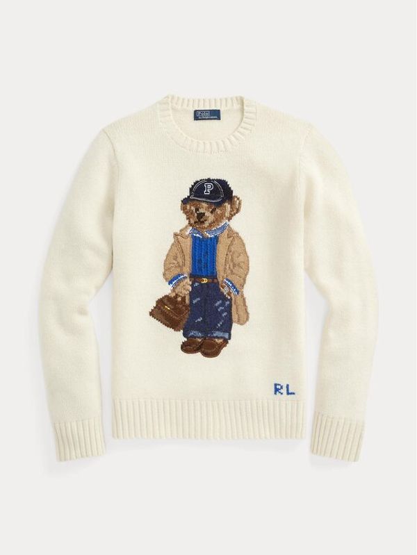 Polo Ralph Lauren Polo Ralph Lauren Пуловер 211910460001 Бял Regular Fit