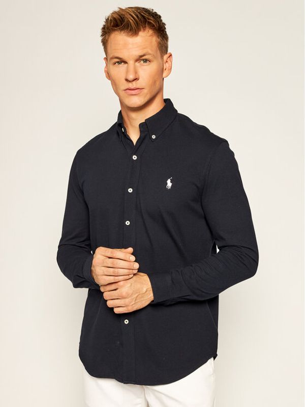 Polo Ralph Lauren Polo Ralph Lauren Риза 710654408016 Тъмносин Regular Fit