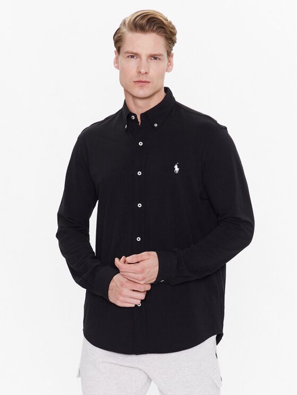 Polo Ralph Lauren Polo Ralph Lauren Риза 710654408089 Черен Regular Fit