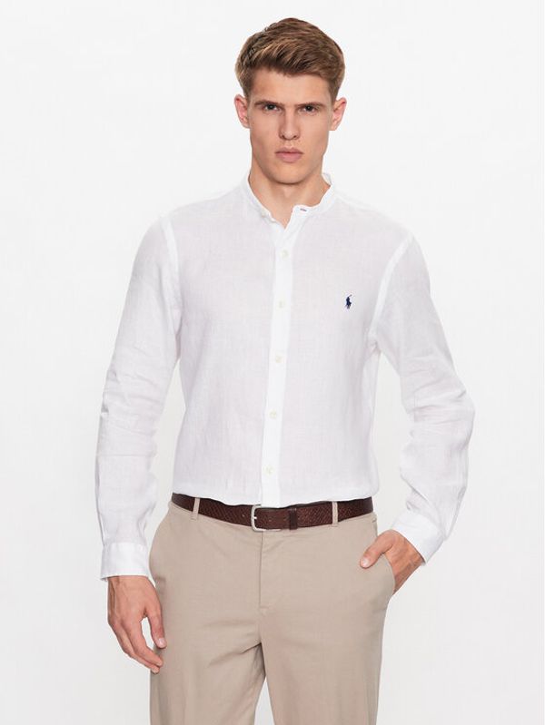 Polo Ralph Lauren Polo Ralph Lauren Риза 710801500001 Бял Slim Fit