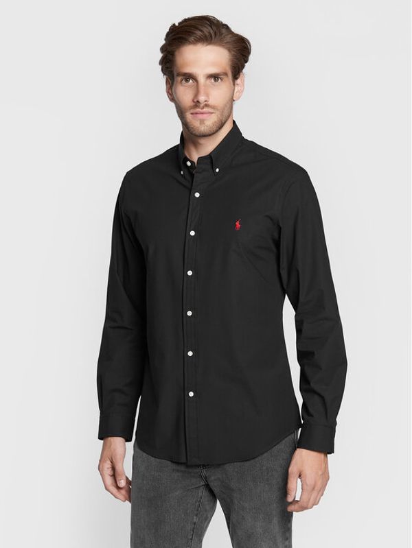 Polo Ralph Lauren Polo Ralph Lauren Риза 710832480006 Черен Slim Fit