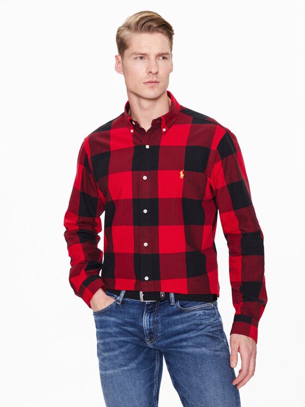 Polo Ralph Lauren Polo Ralph Lauren Риза 710892434001 Червен Classic Fit