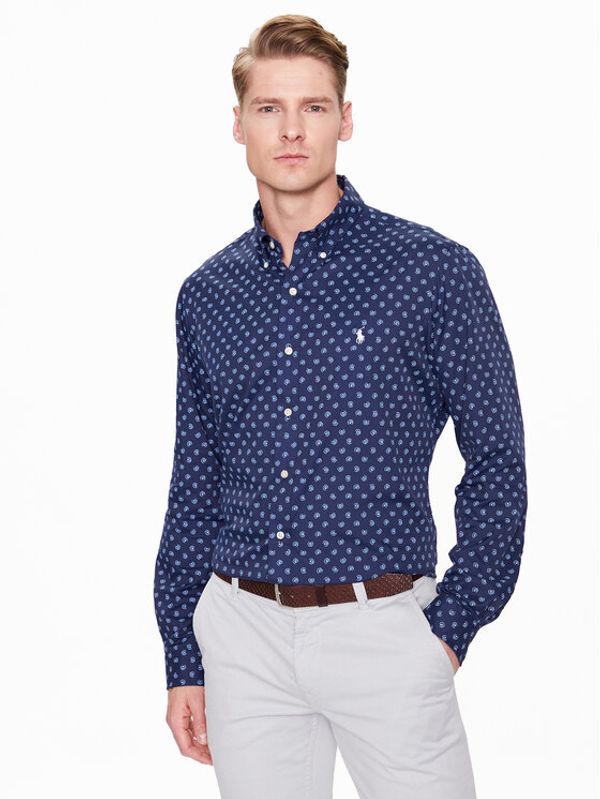 Polo Ralph Lauren Polo Ralph Lauren Риза 710897331001 Тъмносин Custom Fit