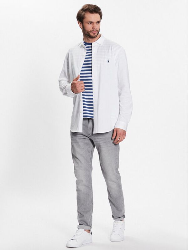 Polo Ralph Lauren Polo Ralph Lauren Риза 710899386001 Бял Slim Fit