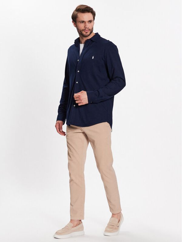 Polo Ralph Lauren Polo Ralph Lauren Риза 710899386003 Тъмносин Slim Fit