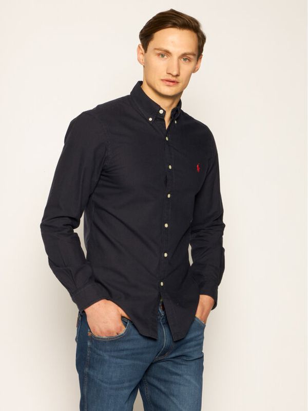 Polo Ralph Lauren Polo Ralph Lauren Риза Bsr 710772290 Тъмносин Custom Fit