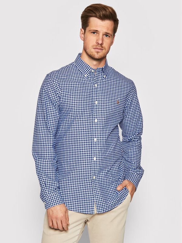 Polo Ralph Lauren Polo Ralph Lauren Риза Core Replen 710549084 Син Slim Fit