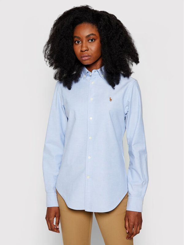 Polo Ralph Lauren Polo Ralph Lauren Риза Lsl 211806181 Син Classic Fit