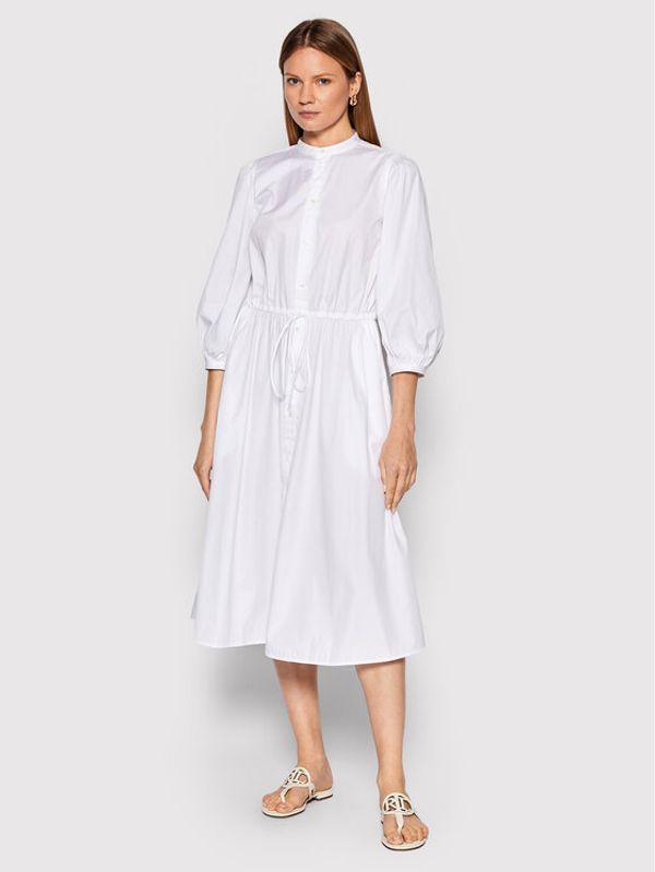 Polo Ralph Lauren Polo Ralph Lauren Рокля тип риза 211864032001 Бял Regular Fit