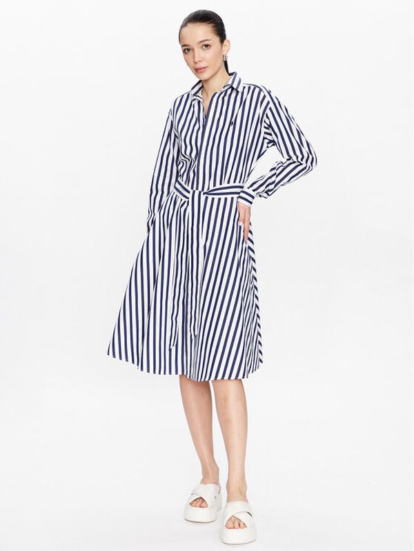 Polo Ralph Lauren Polo Ralph Lauren Рокля тип риза 211891428001 Тъмносин Regular Fit