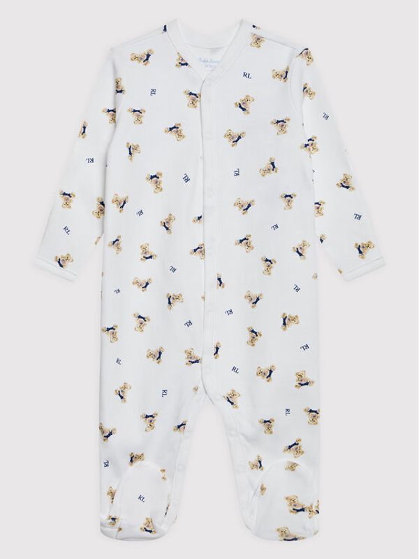 Polo Ralph Lauren Polo Ralph Lauren Ромпер 320682715001 Бял Regular Fit