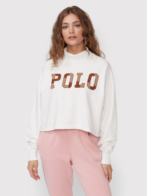 Polo Ralph Lauren Polo Ralph Lauren Суитшърт 211873070001 Бял Oversize