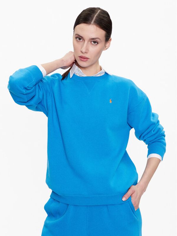 Polo Ralph Lauren Polo Ralph Lauren Суитшърт 211891557006 Син Regular Fit