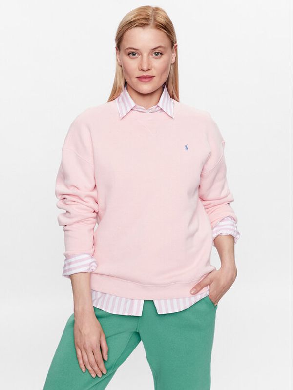 Polo Ralph Lauren Polo Ralph Lauren Суитшърт 211891557014 Розов Regular Fit