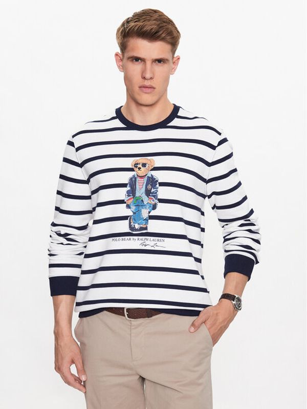 Polo Ralph Lauren Polo Ralph Lauren Суитшърт 710909723001 Бял Regular Fit